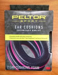Peltor Sport Ear Cushion Customizeable Ring Set Pink 2/pack