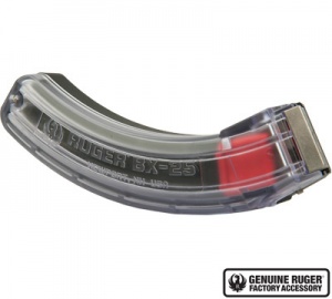 Ruger 10/22 BX-25 Magazine 25 Rnd CLEAR SIDED