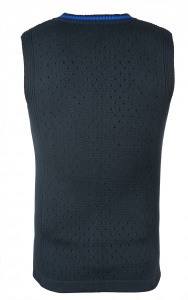 SHOOTING VEST, without sleeve, blue-black