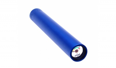 SLIMLINE aluminum compressed air cylinder 200 bar, silver, 93 ccm, 200 g, with pressure gaug