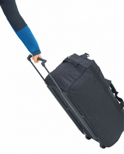 ahg-shooting bag with wheels, black 70 x 40 x 33 cm