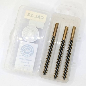 brass brush 3 pack , for cal..22l.r,  inside thread 1/8''