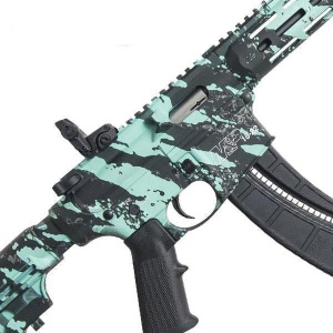 SMITH & WESSON M&P15-22 SPORT ROBIN'S EGG BLUE PLATINUM FINISH