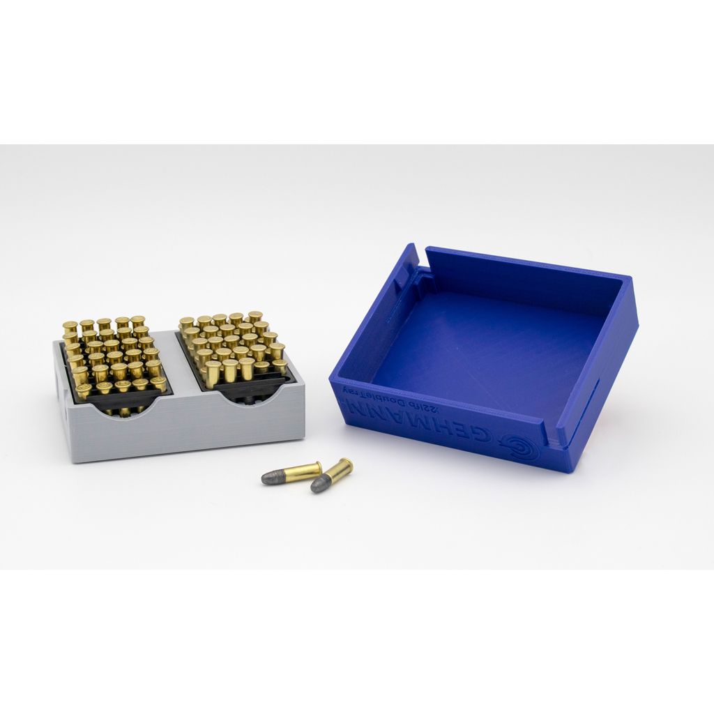 869-D .22 Cartridge Box Tray and Case for 100 Rounds Gehmann