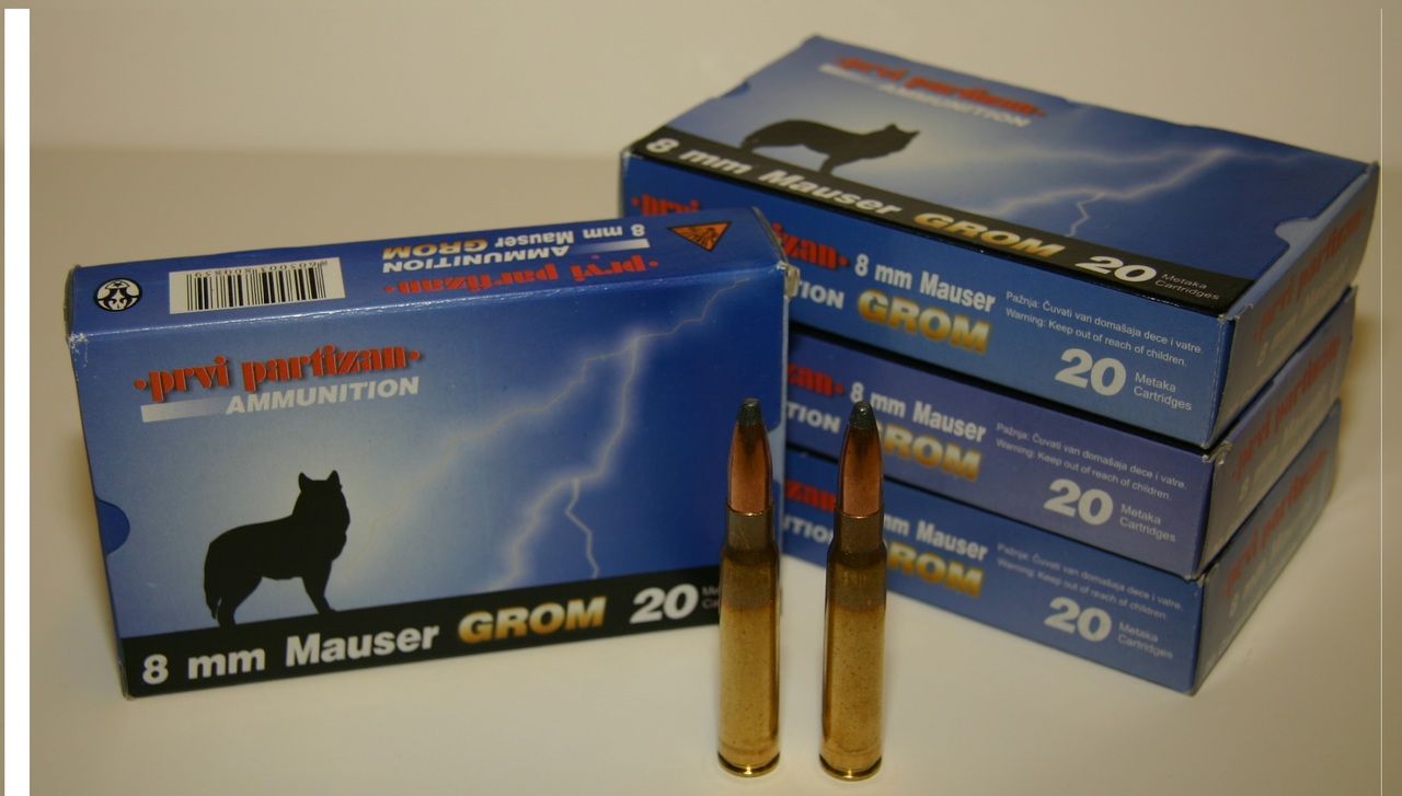 8x57 JS Grom PPU 185gr Rifle Ammunition (20 Round Pack) - Collection Only