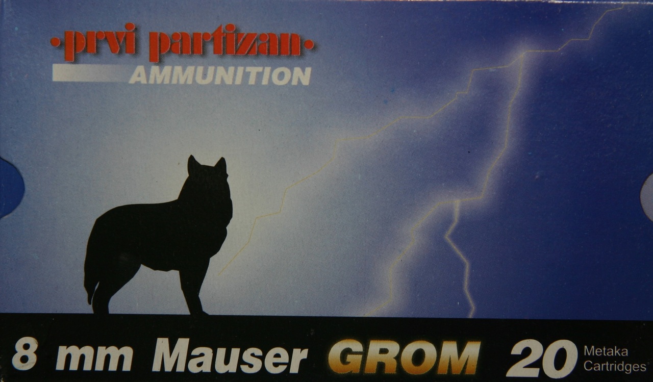 8x57 JS Grom PPU 185gr Rifle Ammunition (20 Round Pack) - Collection Only