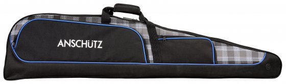 soft gun case with 6 cm foam, shoulder strap, and lock, black 127 x 28 x 9 cm