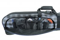 soft gun case with 6 cm foam, shoulder strap, and lock, black 127 x 28 x 9 cm