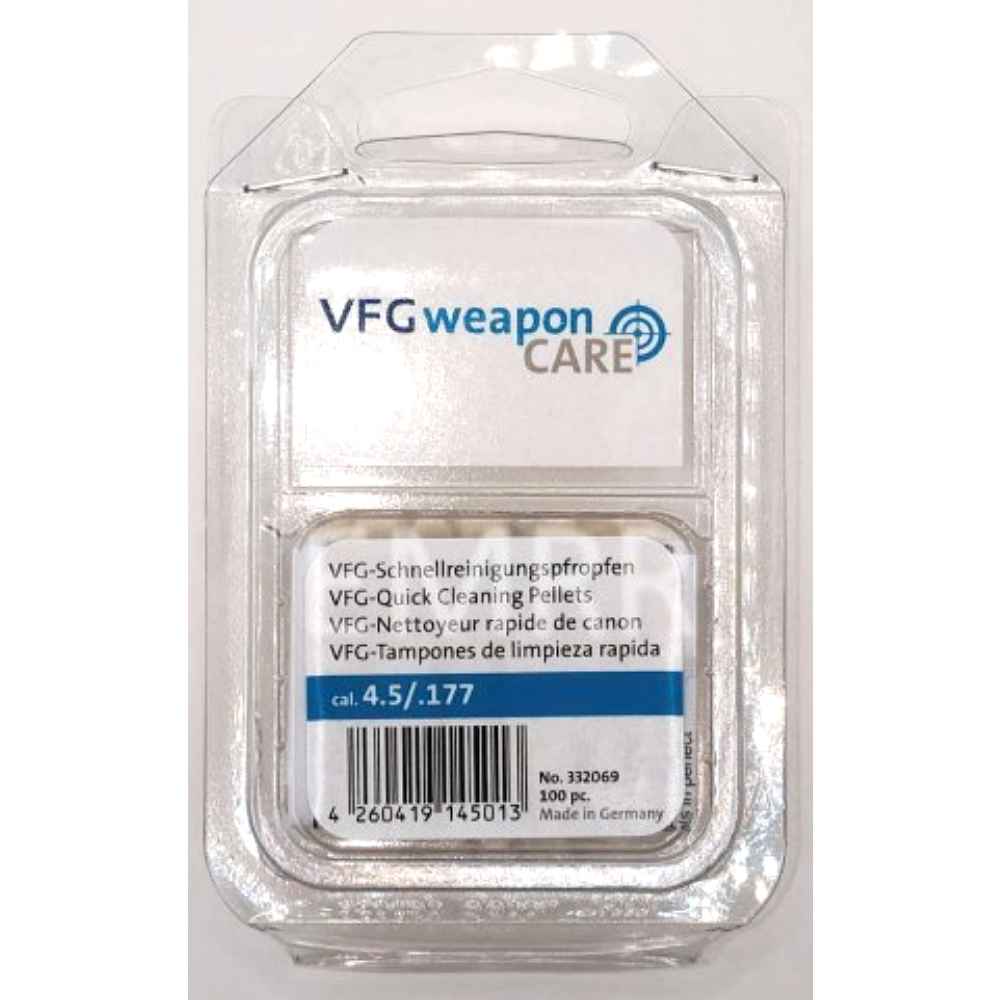 VFG felt 'Quick Clean' pellets for air rifles 100 pcs cal.. 177