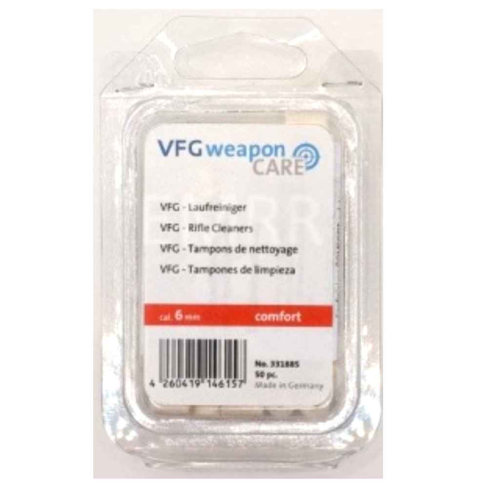 VFG-felt cleaners for guns 50 pcs Kal. 6 mm