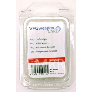 VFG-felt cleaners for guns 80 pcs cal. .22 lr COMFORT